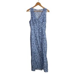 Madewell Light Blue Floral Midi Dress